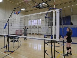 Volleyball Setter Training with volleyball training equipment from The Edge Pro Volleyball Trainer