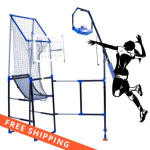 Spiking in action spike training with Volleyball Training Aid